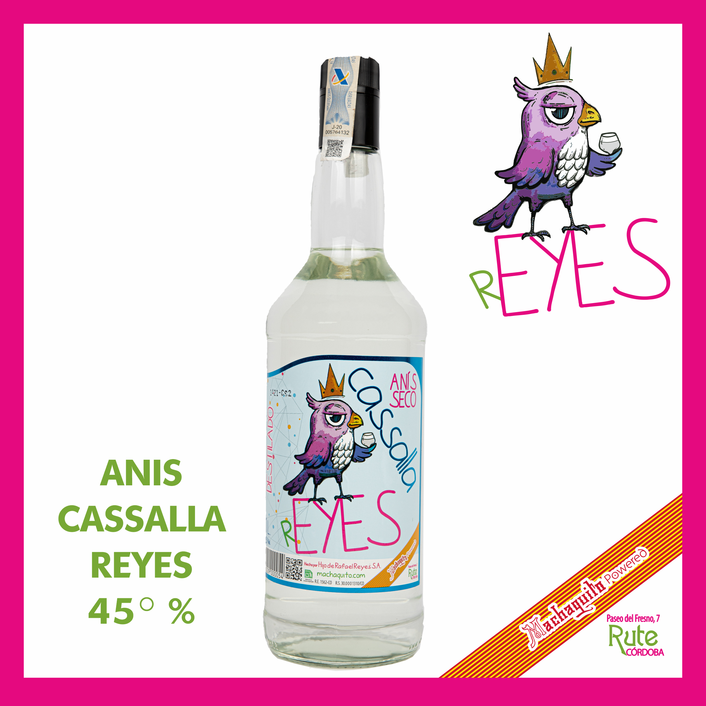 ANIS CASSALLA REYES 45° %