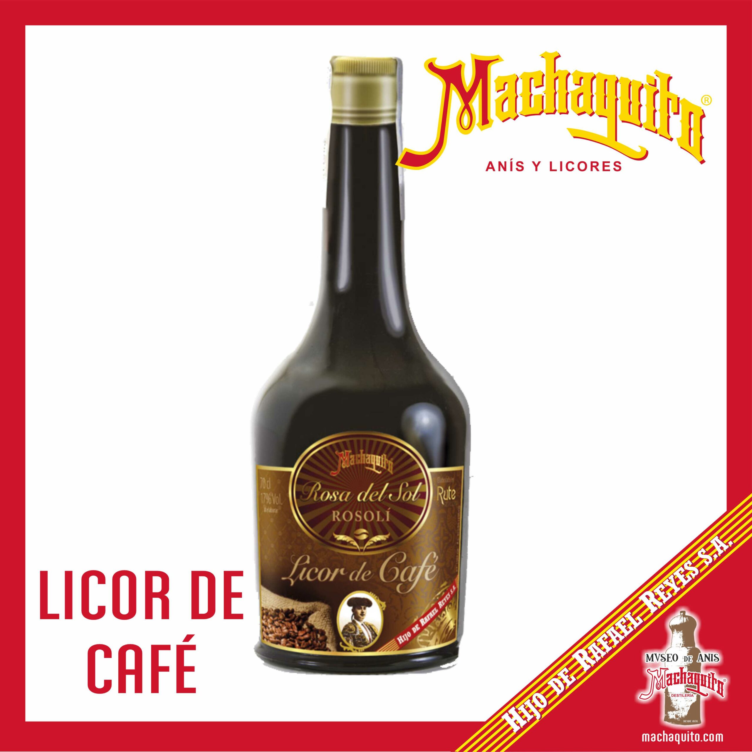 LICOR DE CAFÉ, Rosa del Sol o Rosoli 17° % Vol.