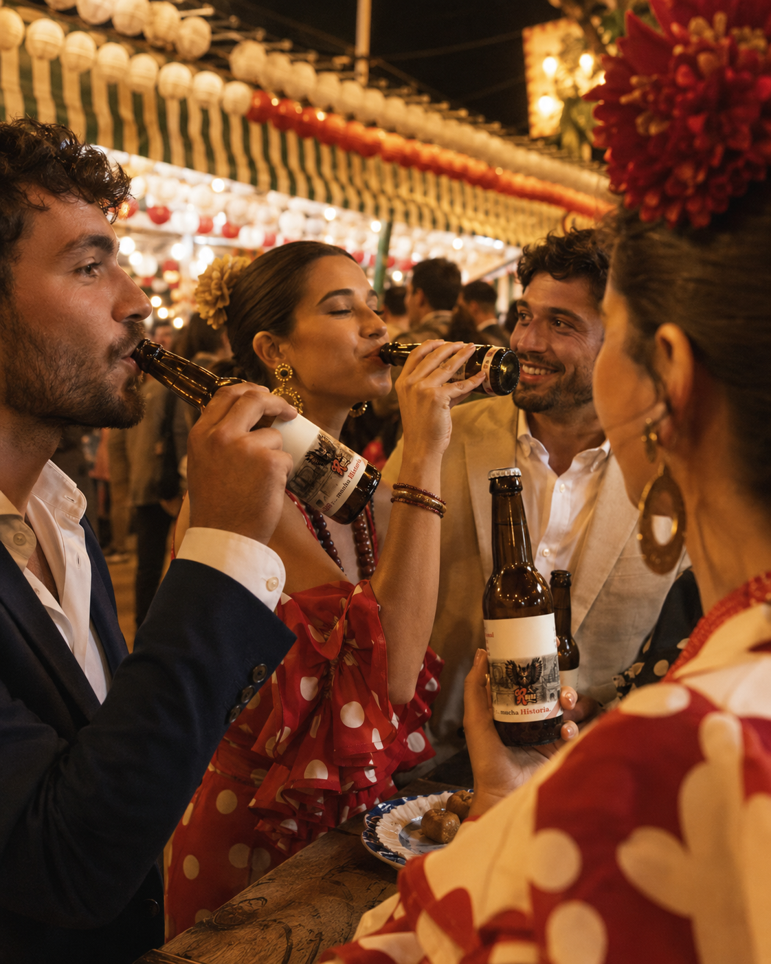 Brindis con La Pócima Prohibida en la feria