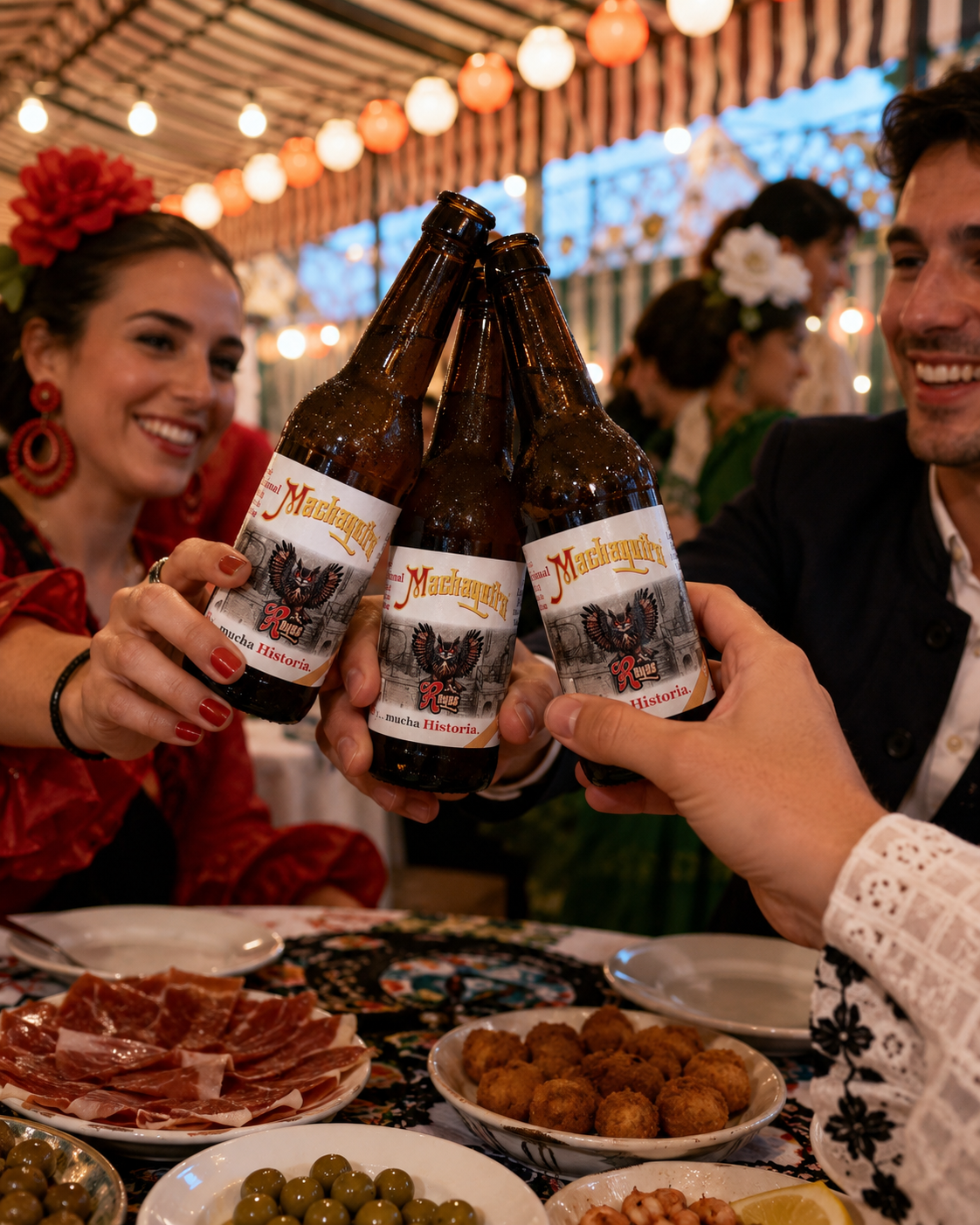 Brindis con La Pócima Prohibida en la feria